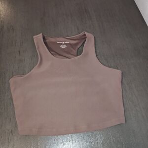 Harmony Balance Women's‎ Athletic  Taupe Crop Top Size Large